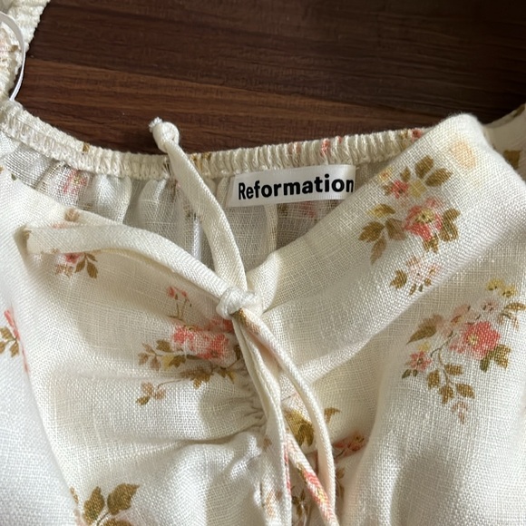 Reformation floral linen top - Picture 3 of 3